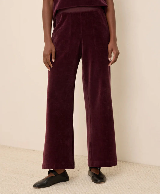 clearance pure velour wide leg pant