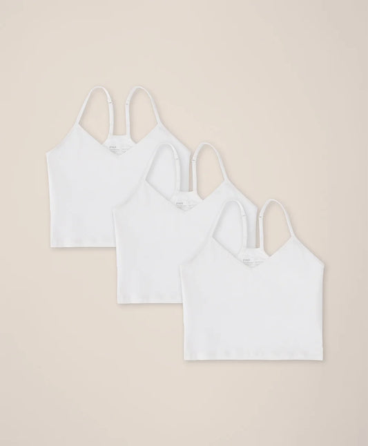 clearance everyday shelf bra cropped camisole 3-pack