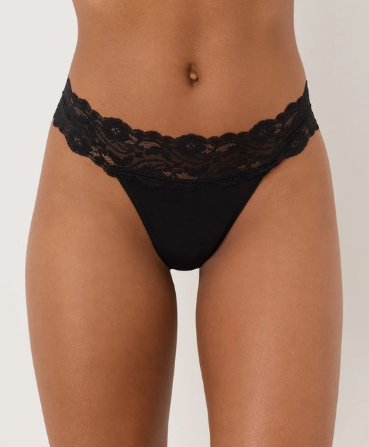 lace waist thong