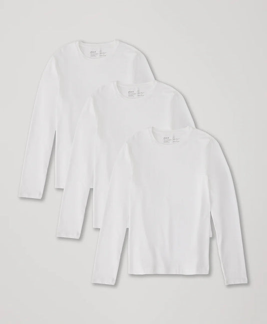 cool stretch long sleeve crew undershirt 3-pack