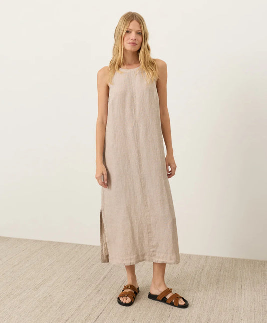 clearance linen easy tank dress