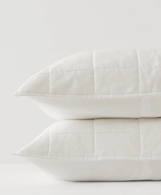organic quilted sham 2-pack